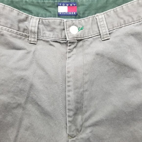 Tommy Hilfiger Pants Mens 32x31 Beige Khakis Pockets Casual Cotton - Picture 7 of 11